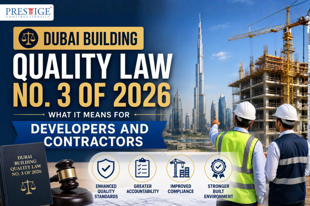 What Dubai Building Quality Law No. 3 of 2026 Means for Developers and Contractors